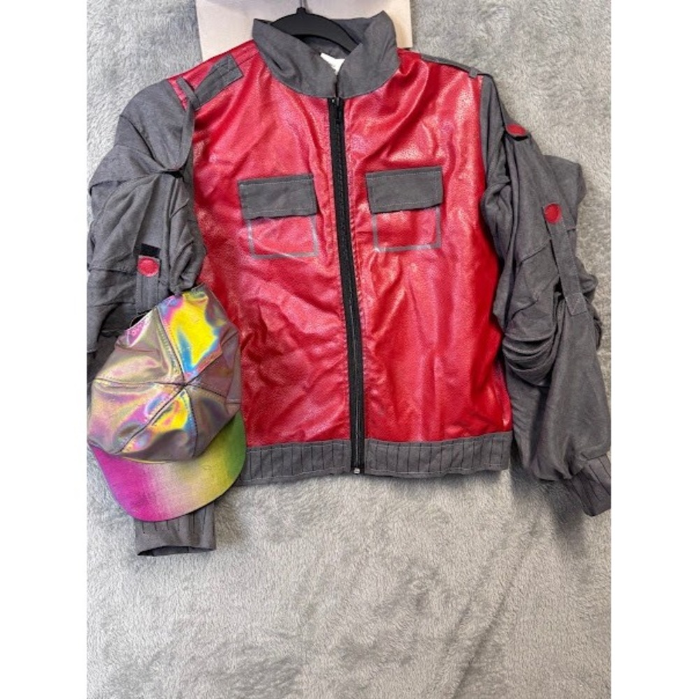 Back to the Future II Marty McFly Jacket & Hat‎ Costume Set Kids Size XL